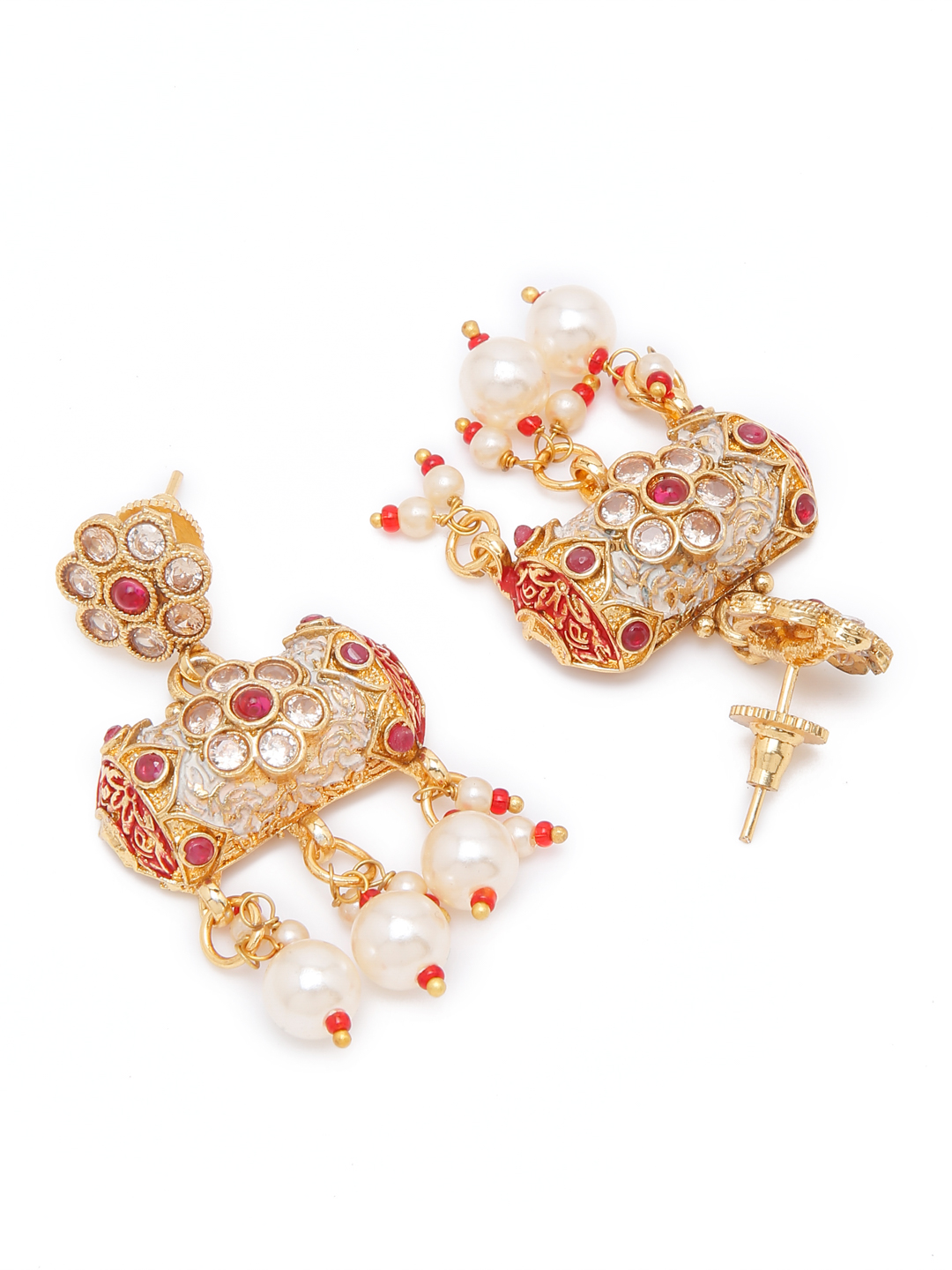YouBella Jewellery Celebrity Inspired Gold Plated Necklace Jewellery Set for Girls and Women